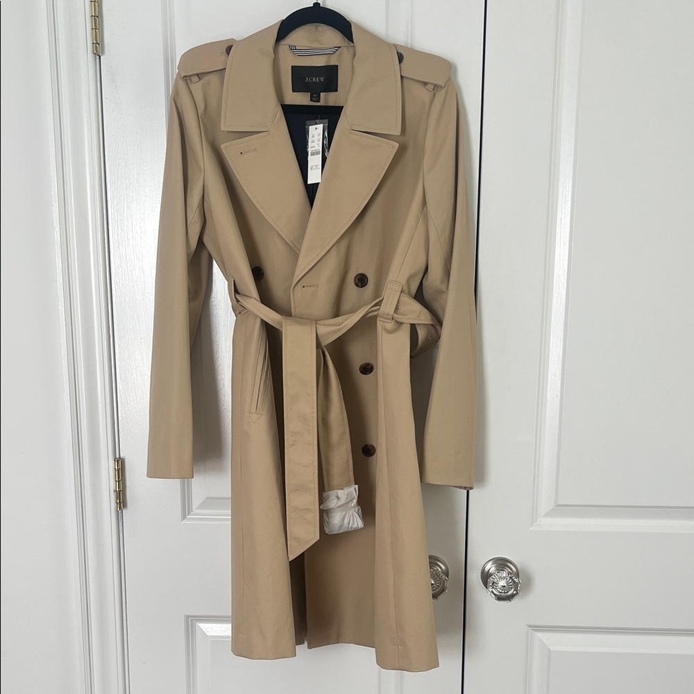 J Crew Trench Coat size 10 BRAND NEW